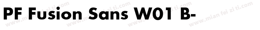 PF Fusion Sans W01 B字体转换